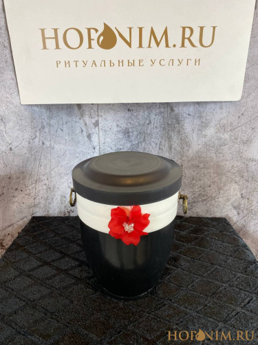 Урна для праха Цветок красный